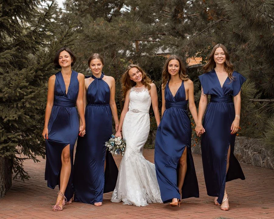 Navy Bridesmaid Dress IDENTITY LINGERIE