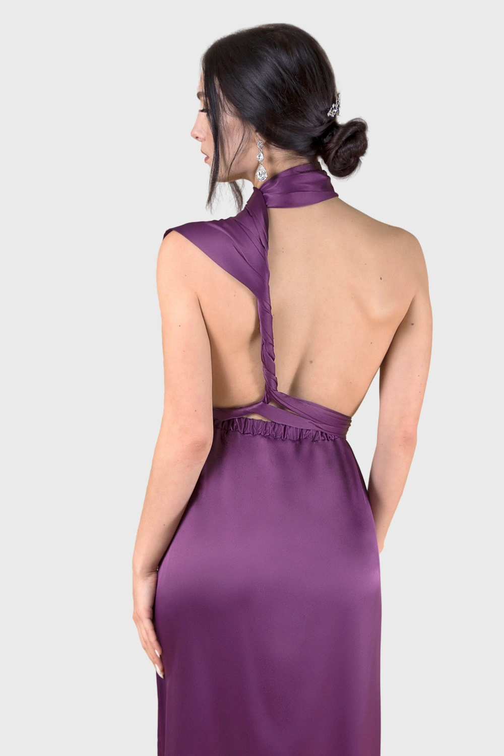 purple multiway infinity dress perfect for special occasions and as a bridesmaid dress