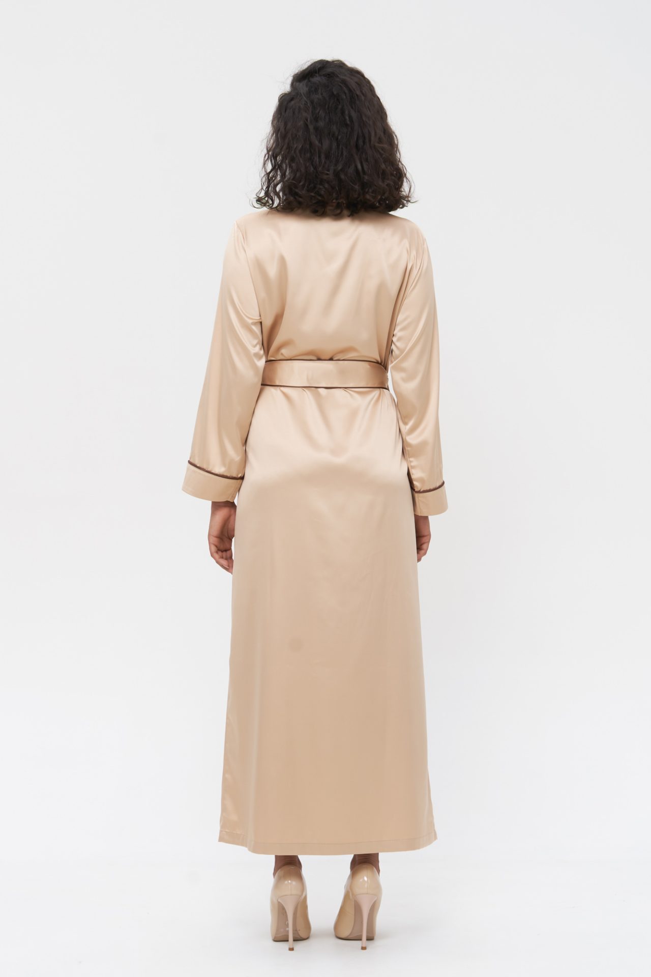 Gold Slip Dress, Silk Nightie, Satin Nightgown Womens | IDENTITY