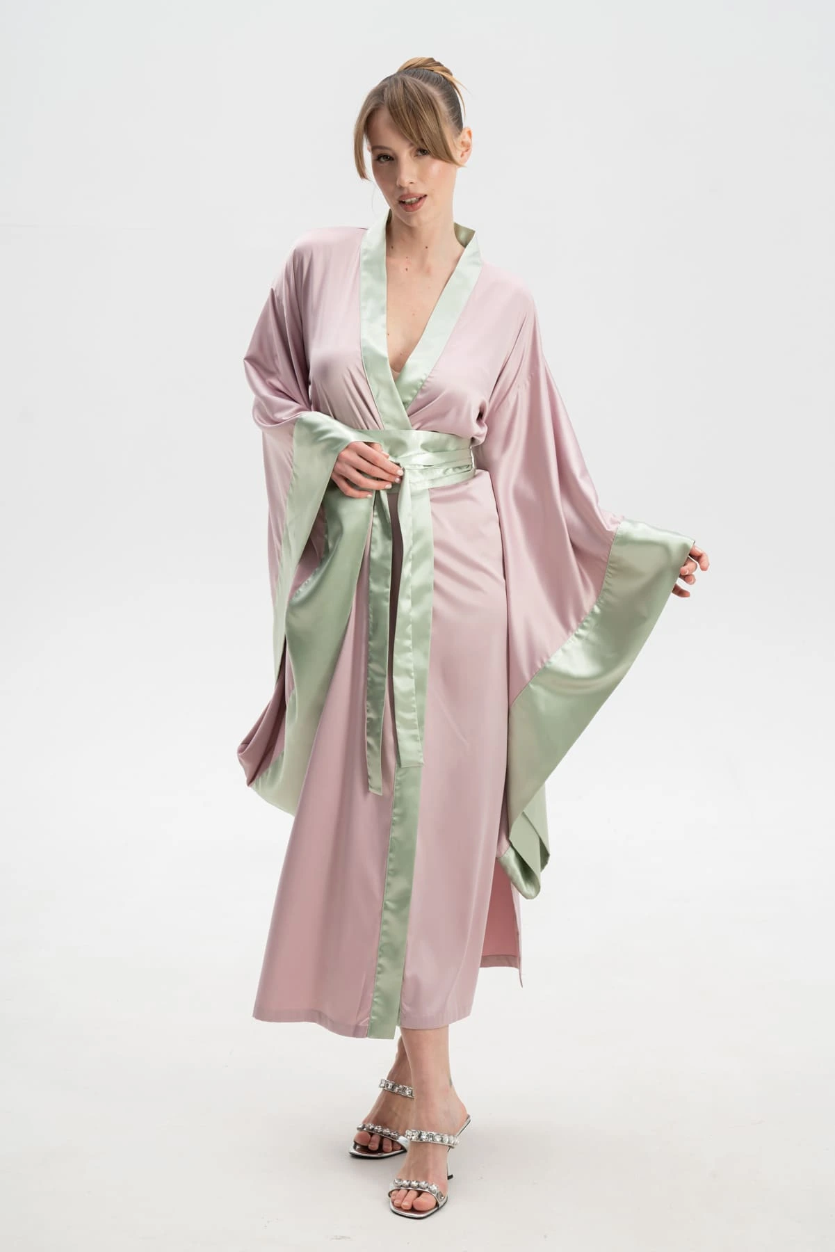 Japanese Kimono Style Dressing Gown IDENTITY LINGERIE