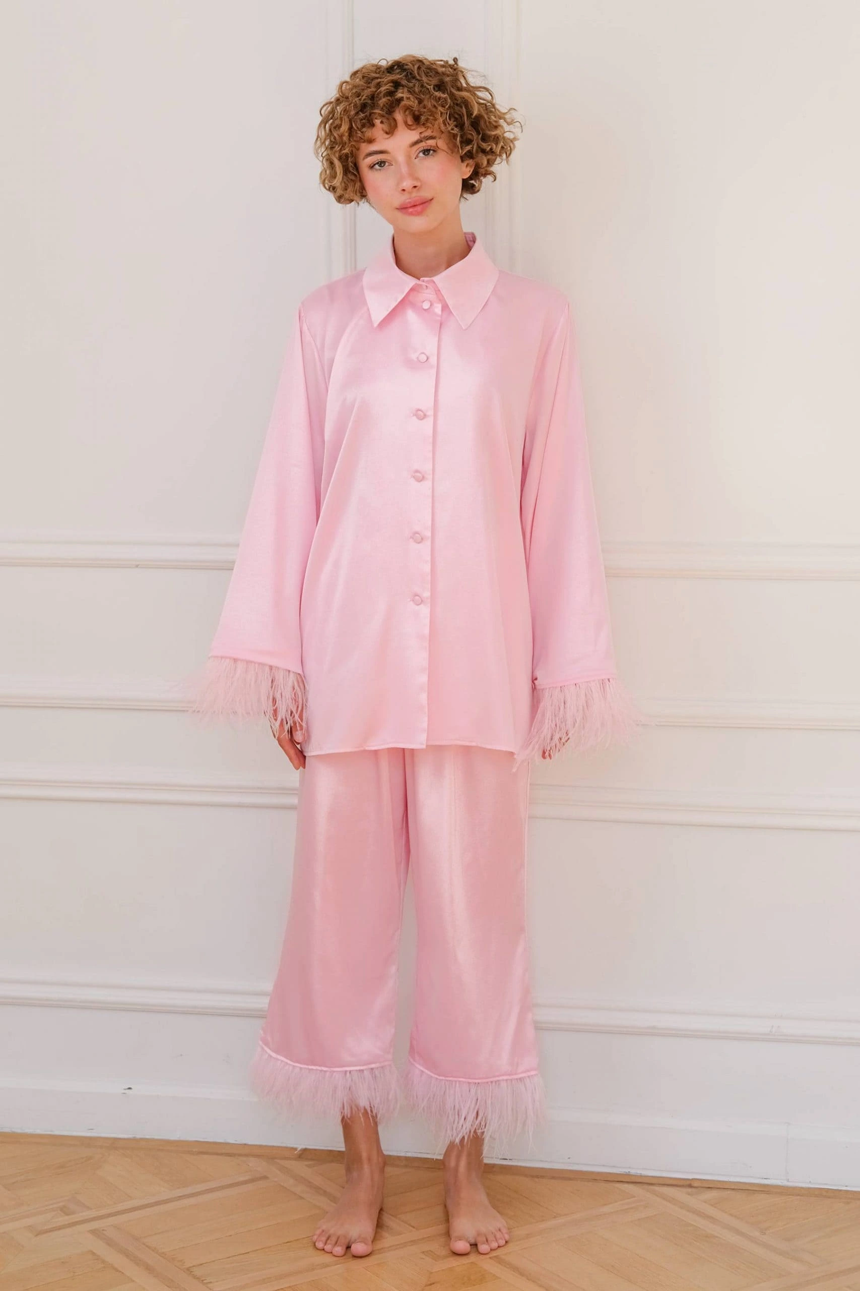 Pink Pyjamas, Pink PJs, Pink Pajamas - IDENTITY LINGERIE