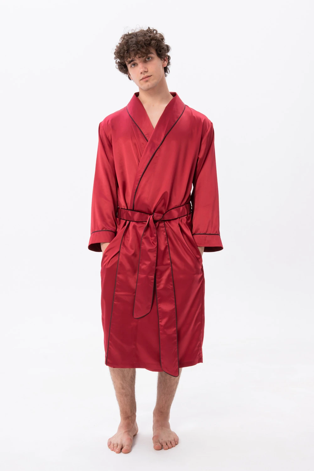 Personalised satin dressing gown best sale