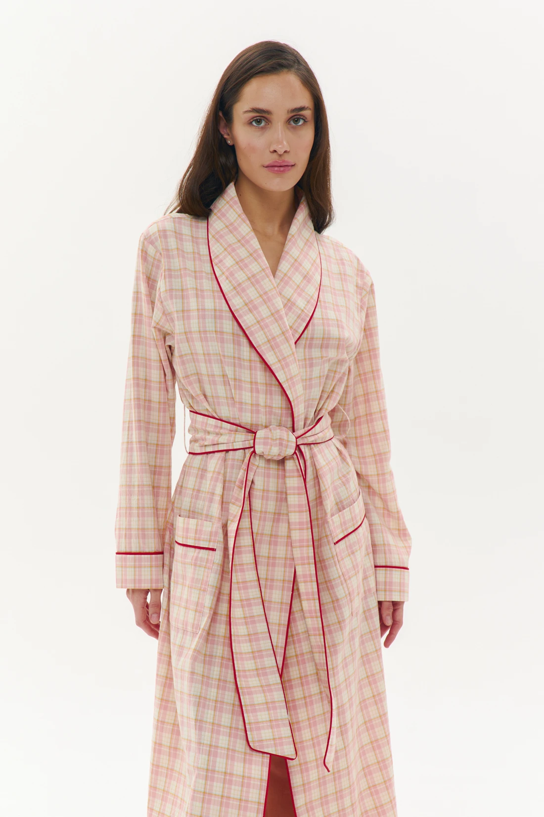 knee length dresses for ladies Pink Fluffy Dressing Gown – The Oodie main image 1