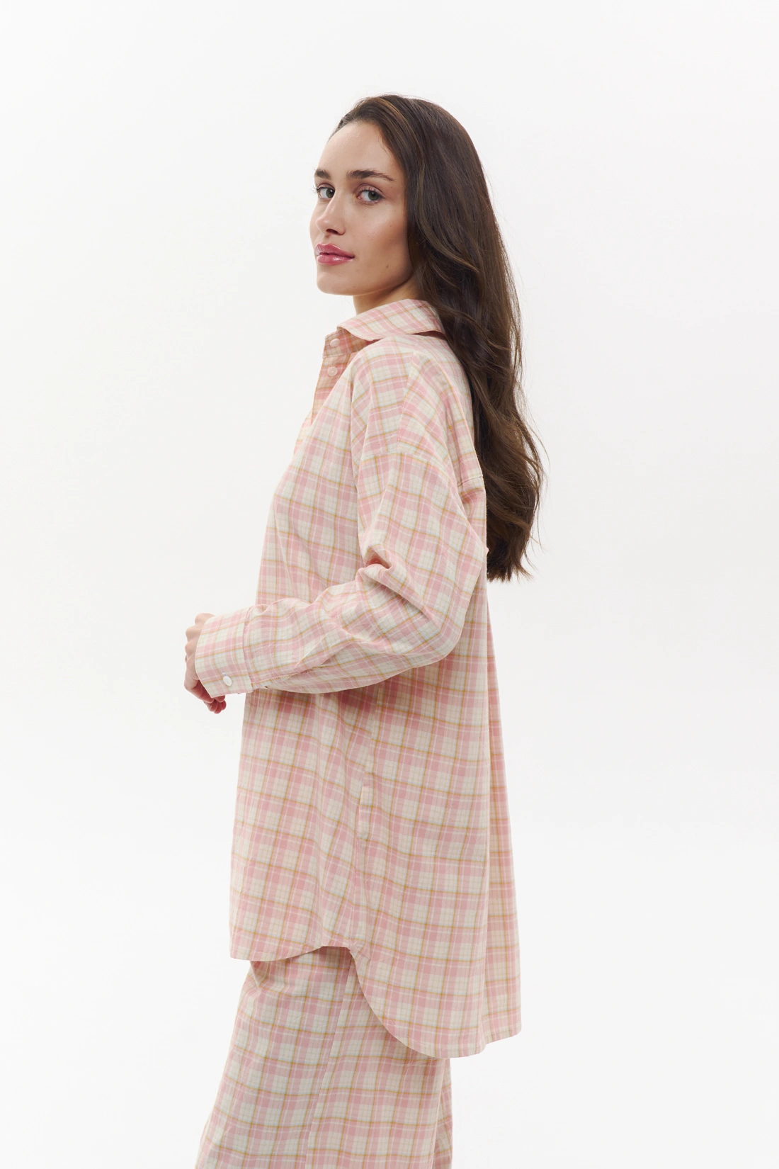 Pink Cotton PJs for Women with Ribbons - IDENTITY LINGERIE